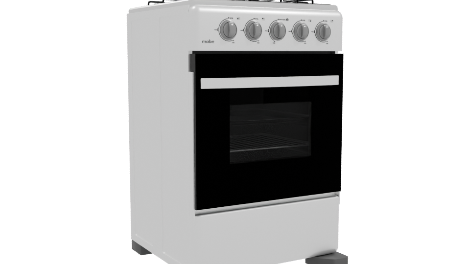 Compact Kitchen Gas Stove 3D - Professional 3D Model Render 10
