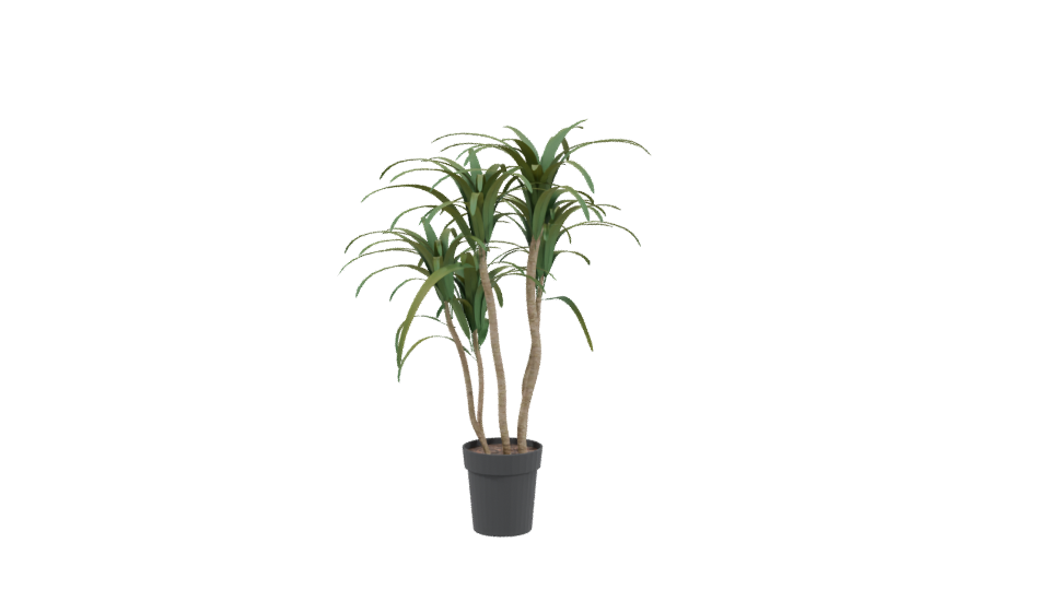 Stylized Pot Plant 3D Model - Professional 3D Model Render 3