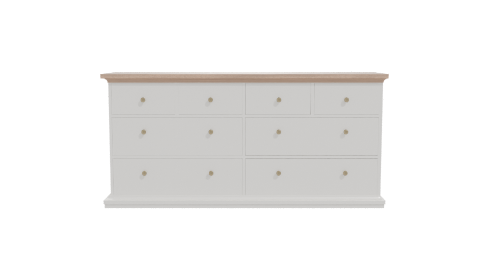 Modern Wooden Dresser 3D Model - Professional 3D Model Render 11