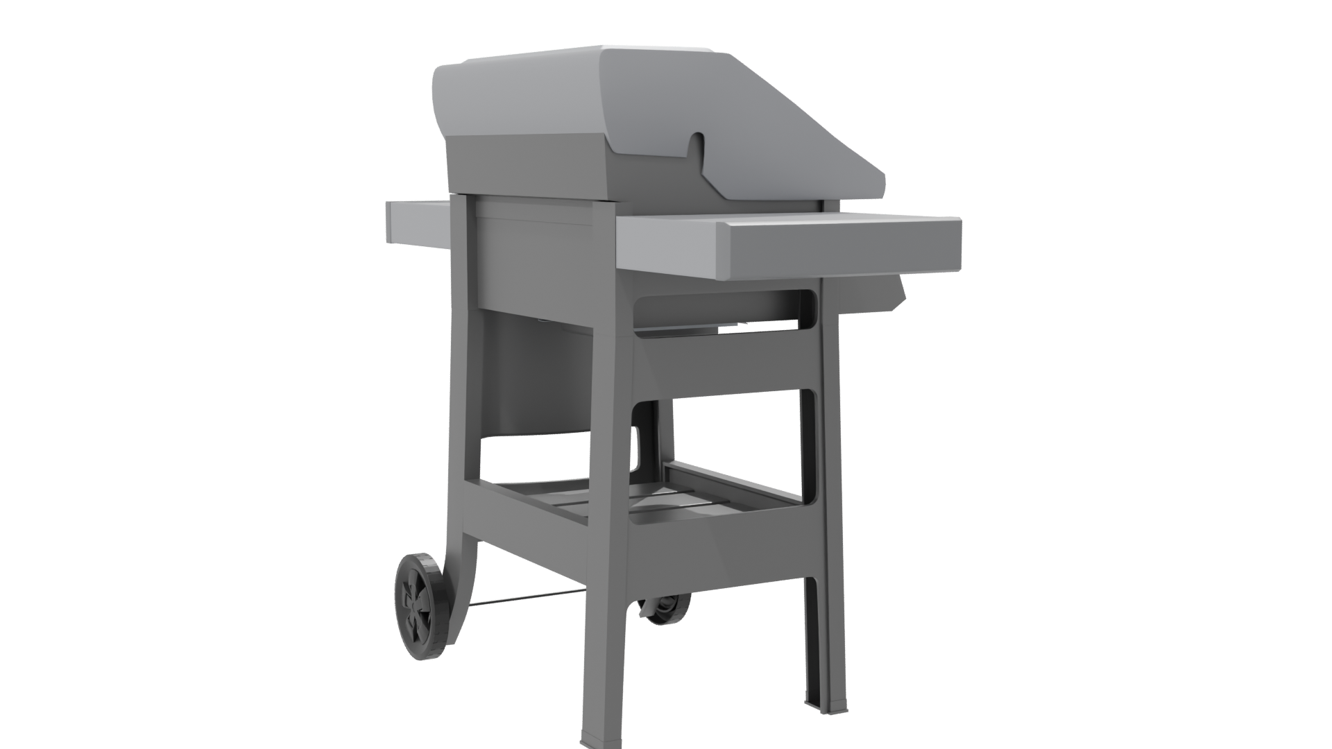 Stylish Outdoor Gas Grill 3D Model - Professional 3D Model Render 7