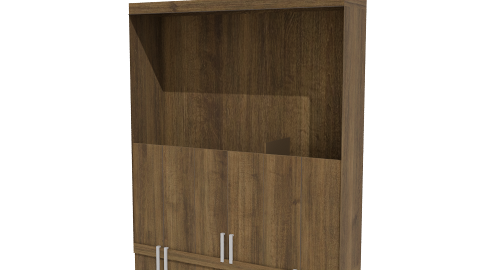 Stylish Wooden Wardrobe 3D Model - Professional 3D Model Render 12