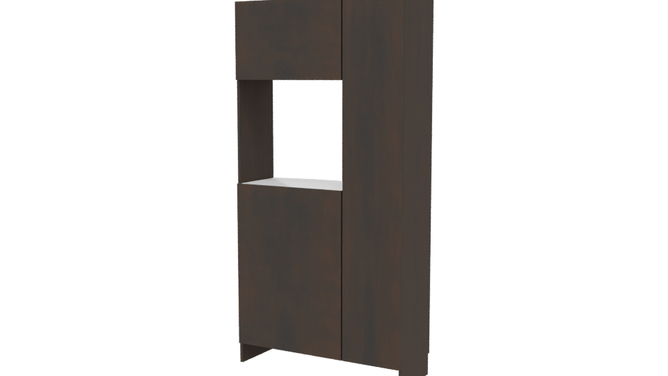 Stylish Wooden Cabinet 3D Model - Professional 3D Model Render 6