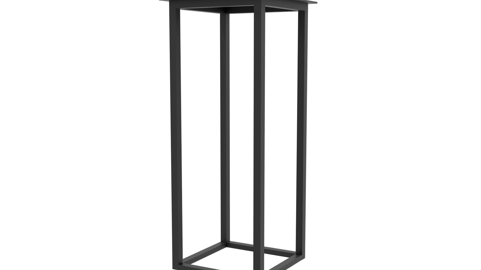 Minimalist Metal Display Stand 3D - Professional 3D Model Render 9