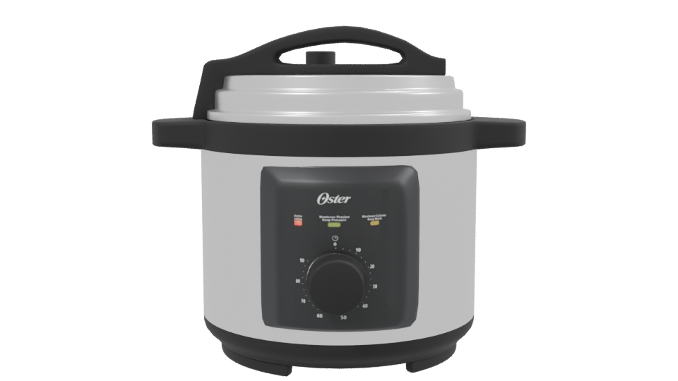 Stylish Kitchen Pressure Cooker 3D - Professional 3D Model Render 2