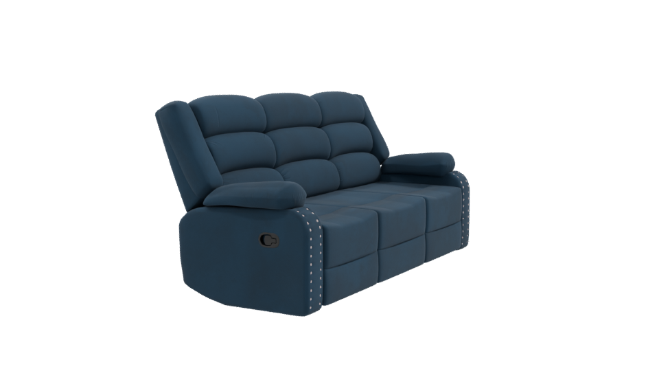 Stylish Reclining Sofa 3D Model - Professional 3D Model Render 9