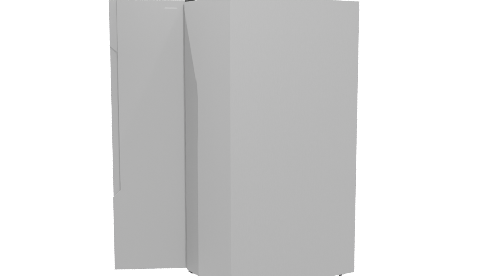 Double Door Refrigerator 3D Model - Professional 3D Model Render 4