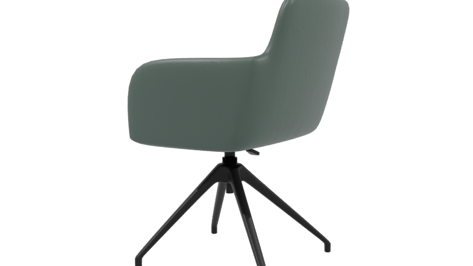 Stylish Modern Swivel Armchair 3D Model - Professional 3D Model Render 3