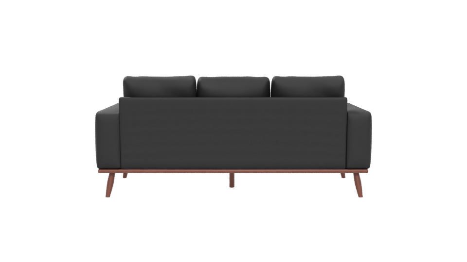 Stylish Black Sofa 3D Model - Professional 3D Model Render 5