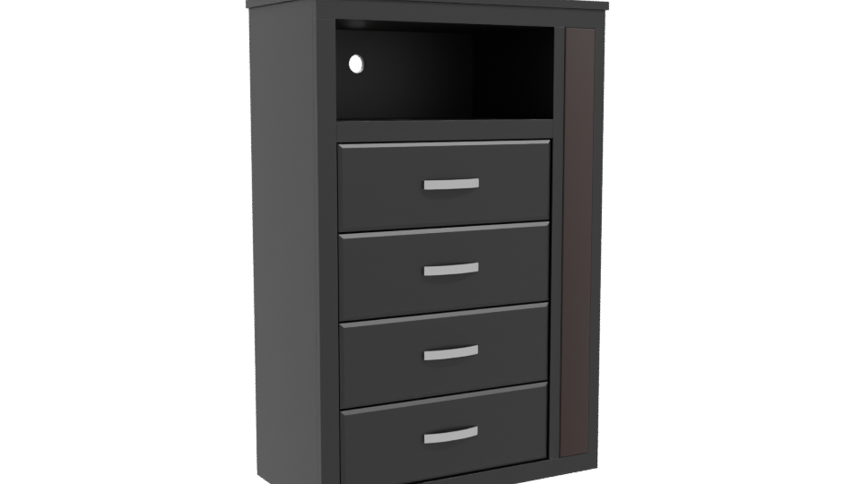 Stylish Modern Dresser 3D Model - Professional 3D Model Render 10