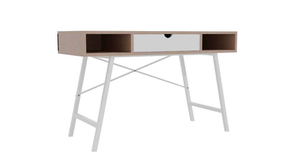 Stylish Minimalist Desk Model - Professional 3D Model Render 10