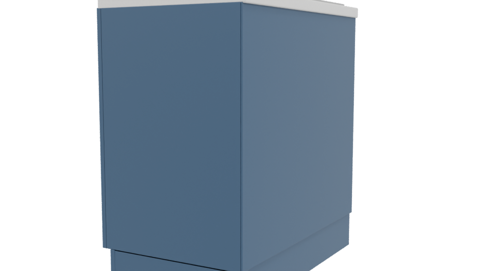 Stylish Modern Kitchen Cabinet 3D - Professional 3D Model Render 3