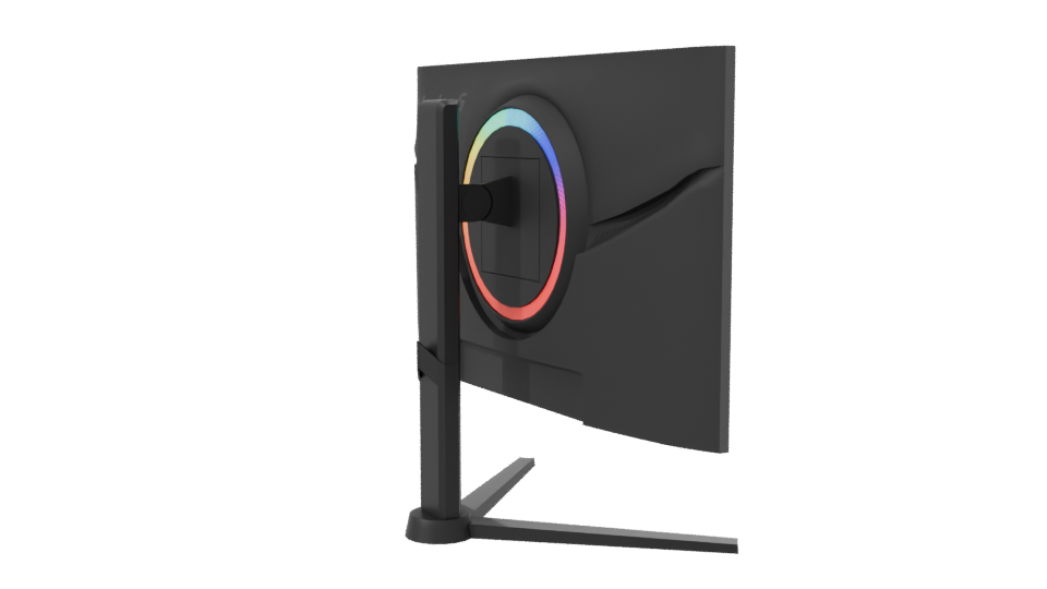 Sleek Modern Monitor 3D Model - Professional 3D Model Render 7