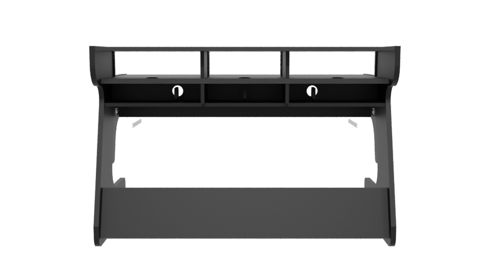 Modern Minimalist Office Desk 3D - Professional 3D Model Render 5