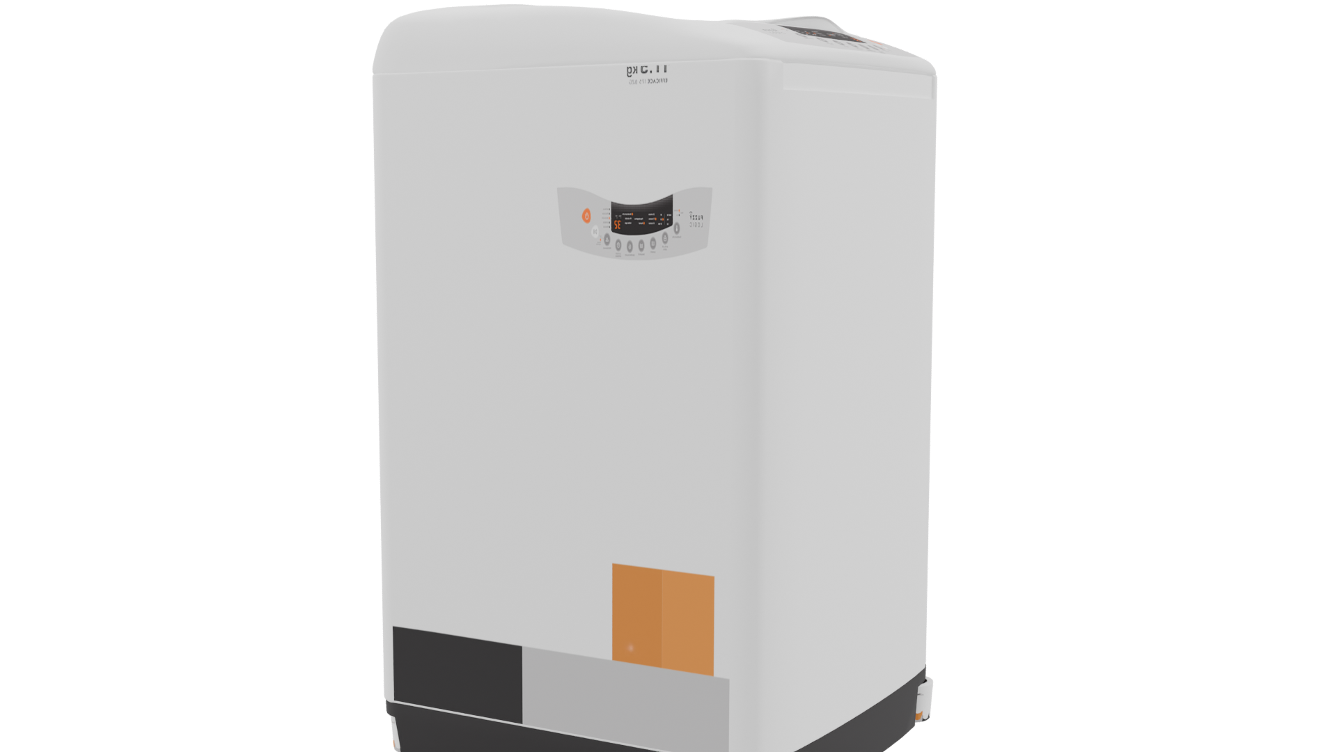 Compact Modern Washing Machine 3D Model - Professional 3D Model Render 9