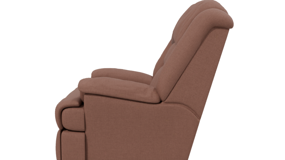 Stylish Reclining Armchair Model - Professional 3D Model Render 2
