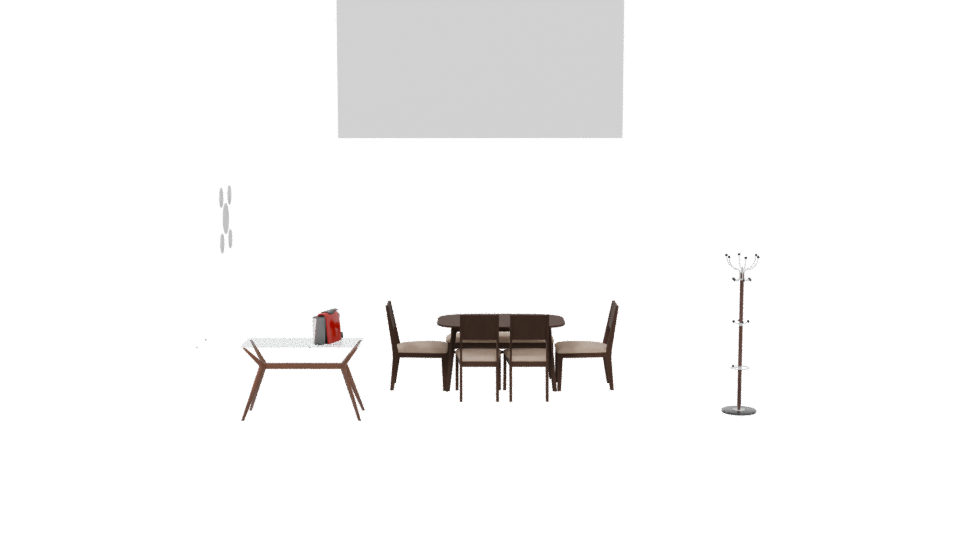 Stylish Modern Dining Room Set - Professional 3D Model Render 5