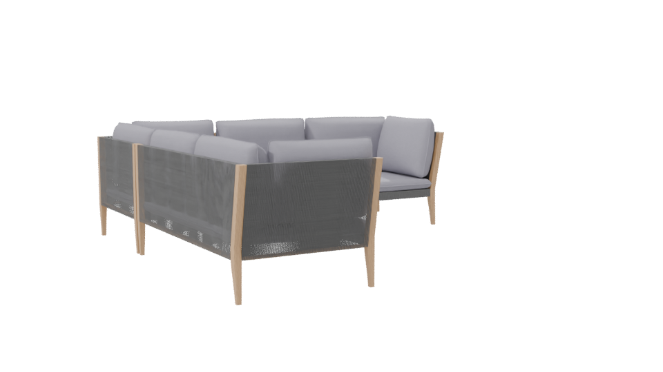 Stylish Outdoor Sectional Sofa 3D - Professional 3D Model Render 7