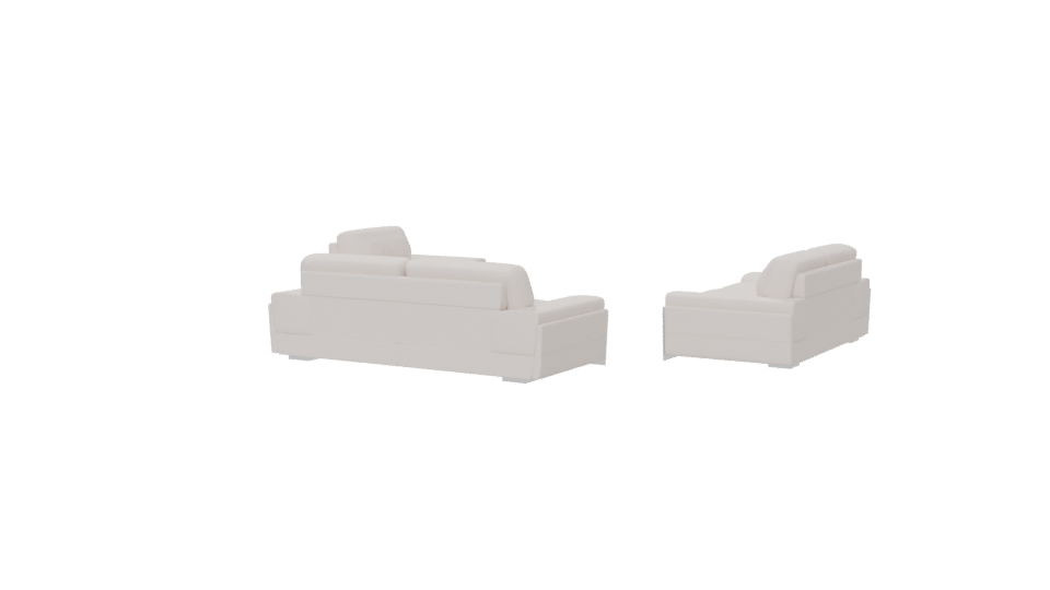 Contemporary Sofa Set 3D Model - Professional 3D Model Render 6