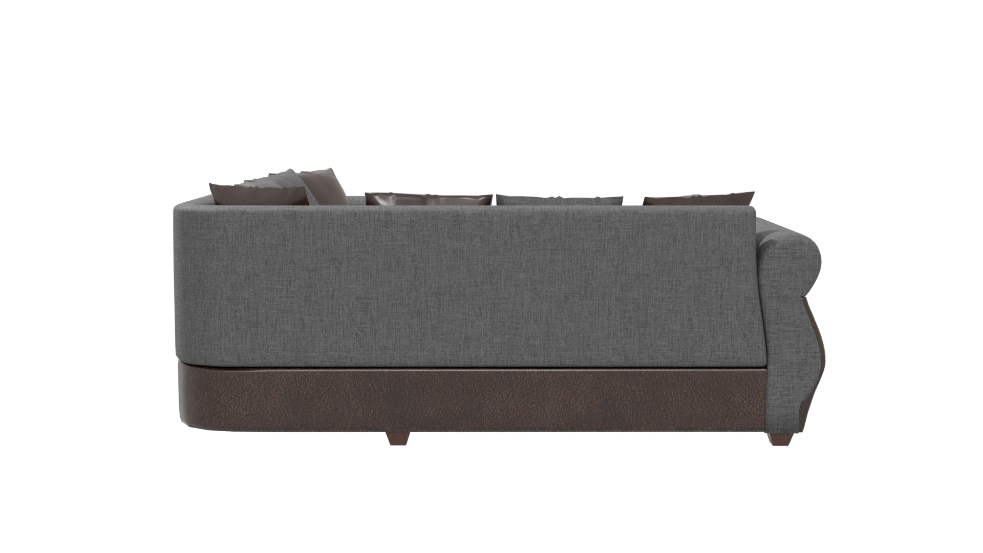 Elegant Modern Sectional Sofa 3D Model - Professional 3D Model Render 5