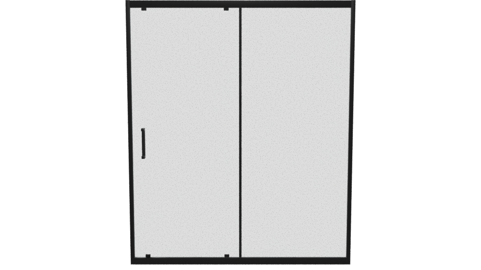 Sleek Double Door Closet Model - Professional 3D Model Render 5