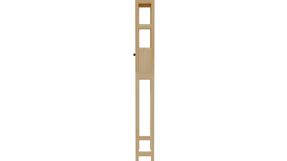 Modern Storage Ladder with Drawer 3D - Professional 3D Model Render 2