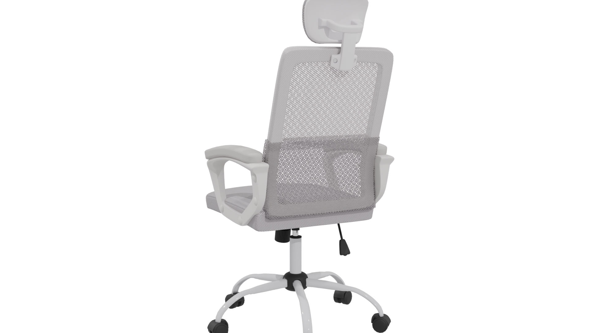 Ergonomic Office Chair Model - Professional 3D Model Render 4