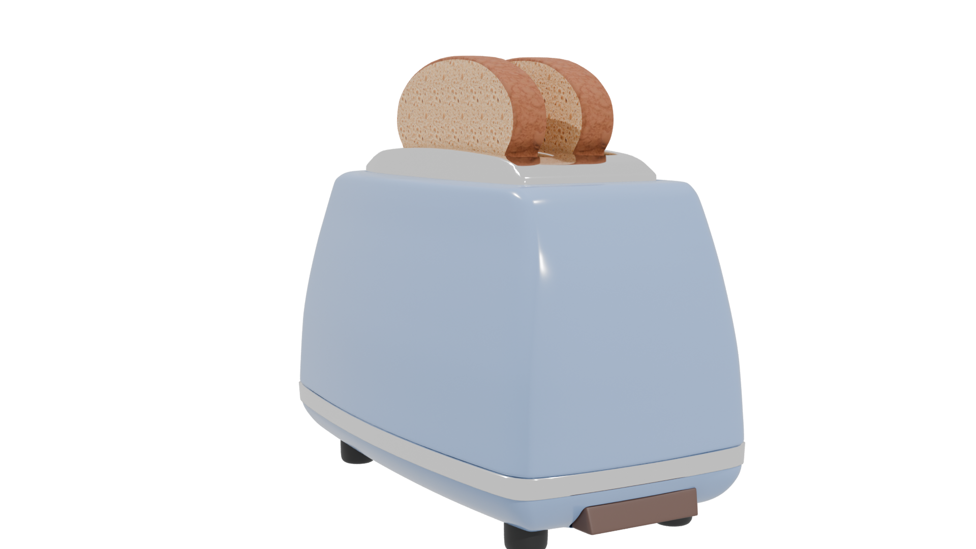 Stylish Vintage Toaster Model - Professional 3D Model Render 4