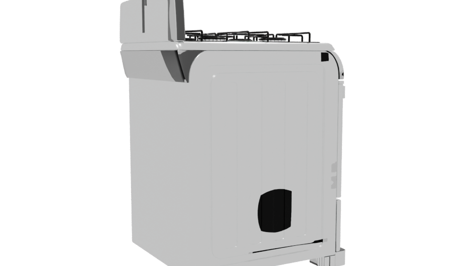 Realistic Kitchen Stove 3D Model - Professional 3D Model Render 7