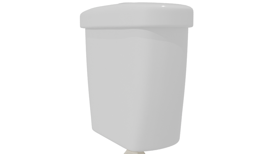 Minimalist White Pot 3D Model - Professional 3D Model Render 7