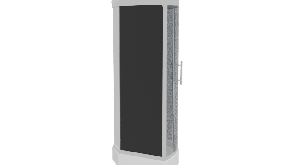 Modern Vertical Storage Cabinet Model - Professional 3D Model Render 12