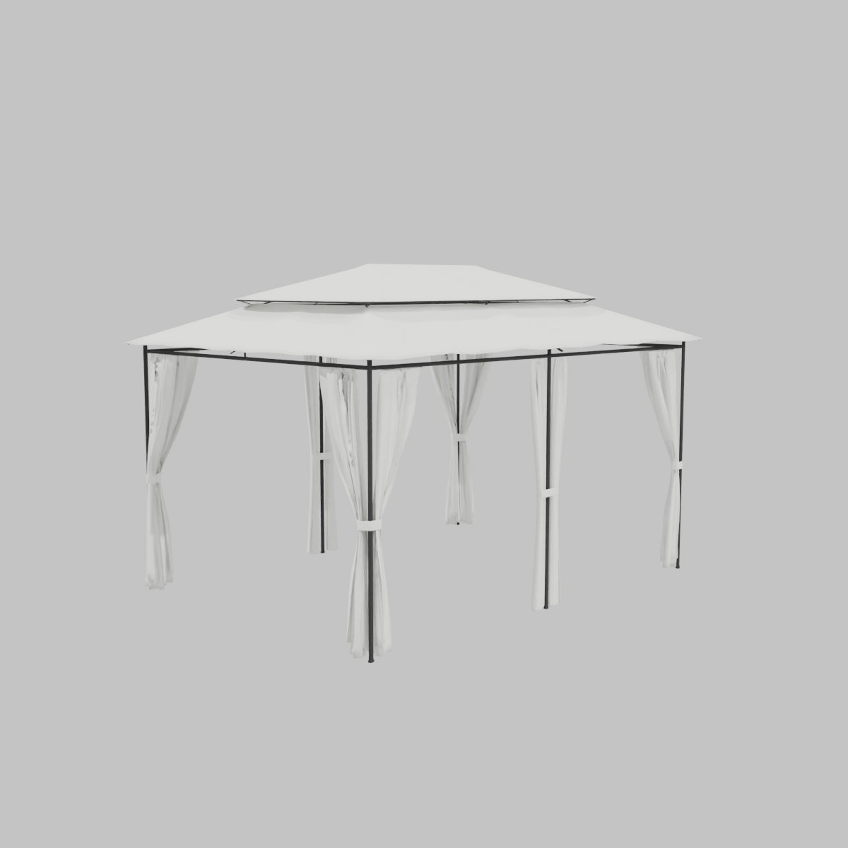 TOLDO PEROLA CON CORTINAS 3X4