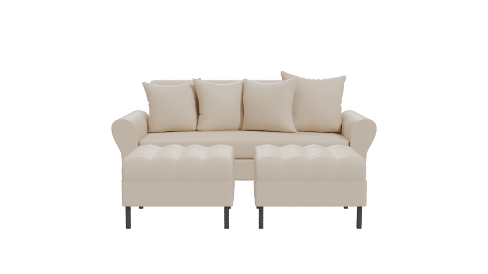 Elegant Modern Sofa 3D Model - Professional 3D Model Render 11