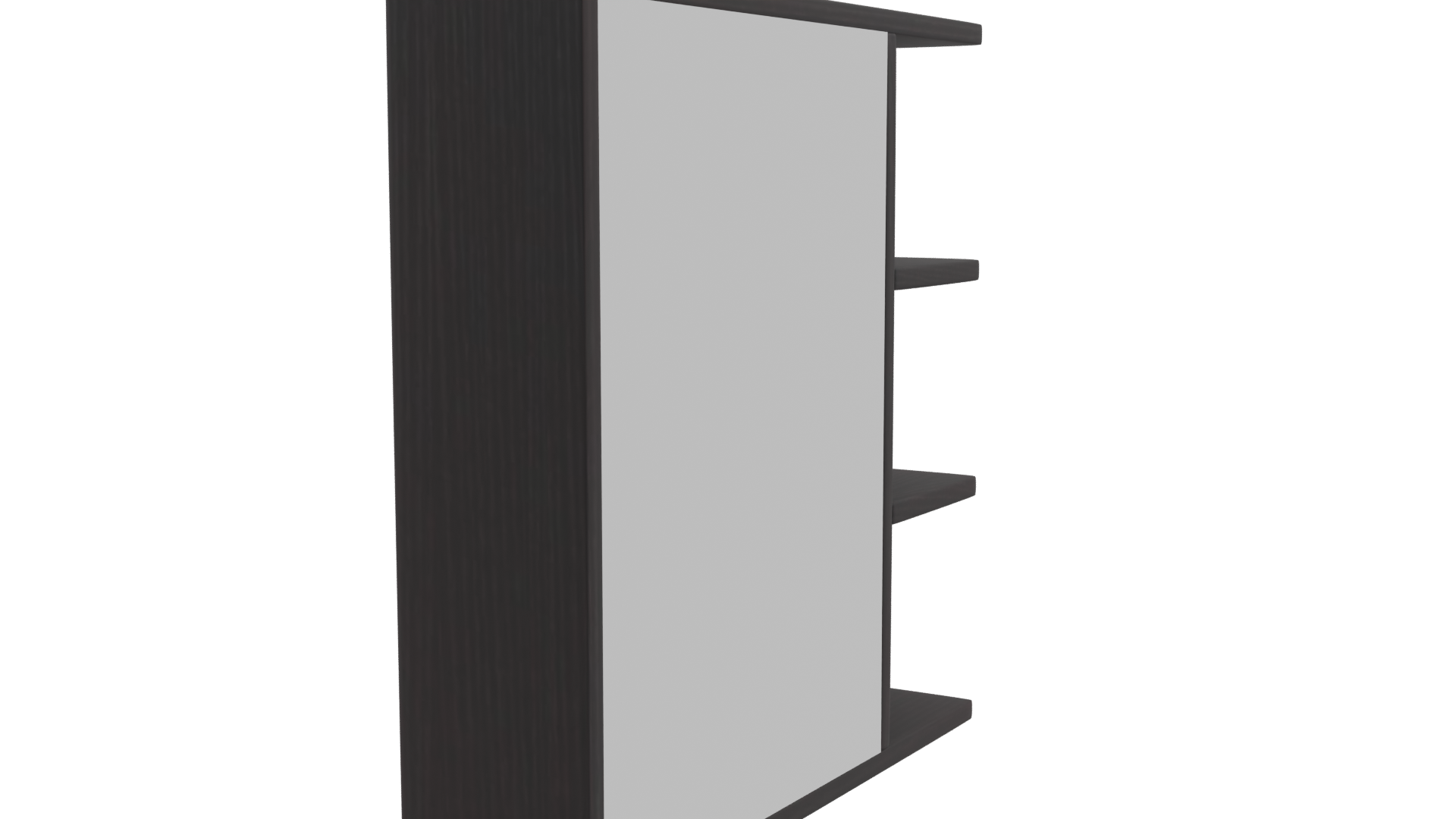 Modern Wall-Mounted Mirror Unit - Professional 3D Model Render 9