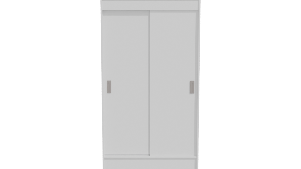 Minimalist Double Door Cabinet 3D - Professional 3D Model Render 11