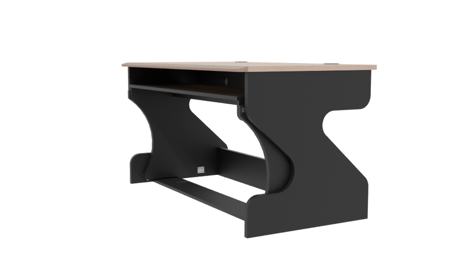 Stylish Modern Office Desk 3D Model - Professional 3D Model Render 13