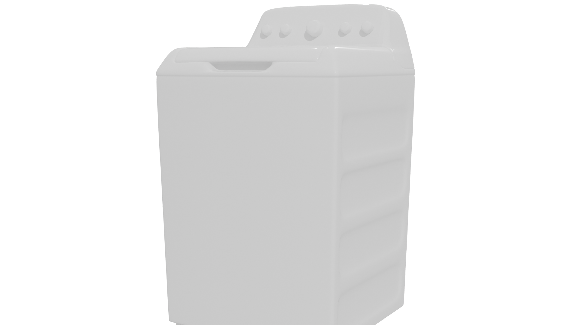 Top-Load Washing Machine 3D Model - Professional 3D Model Render 12