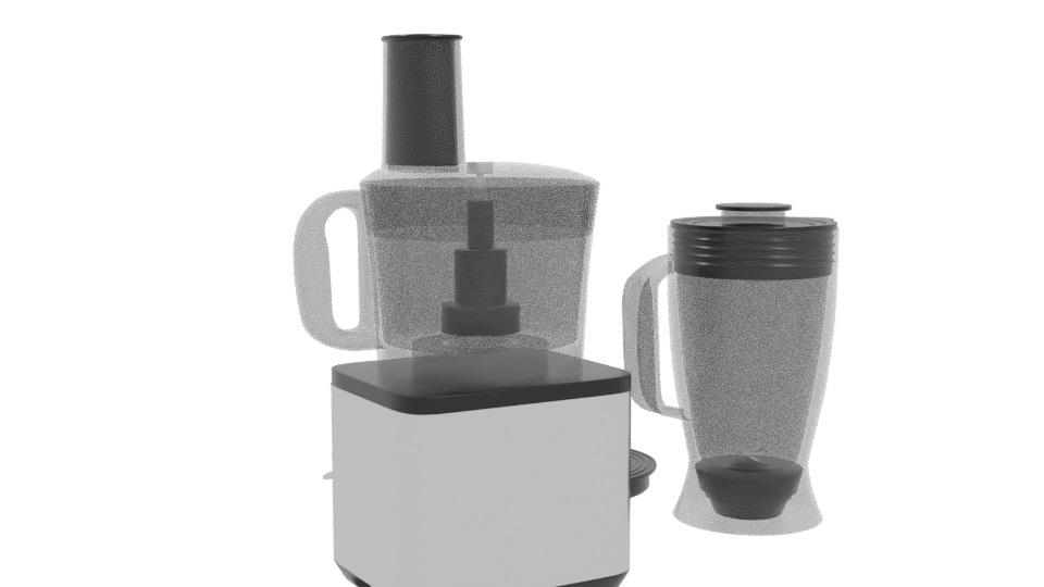 Stylish Kitchen Appliance Set 3D Model - Professional 3D Model Render 4