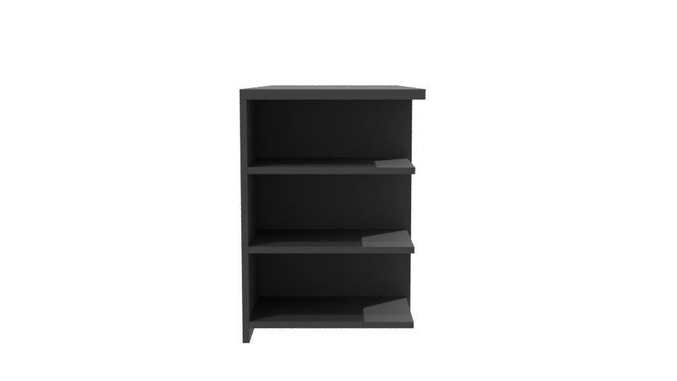 Black Gaming Desk Model 3D - Professional 3D Model Render 8