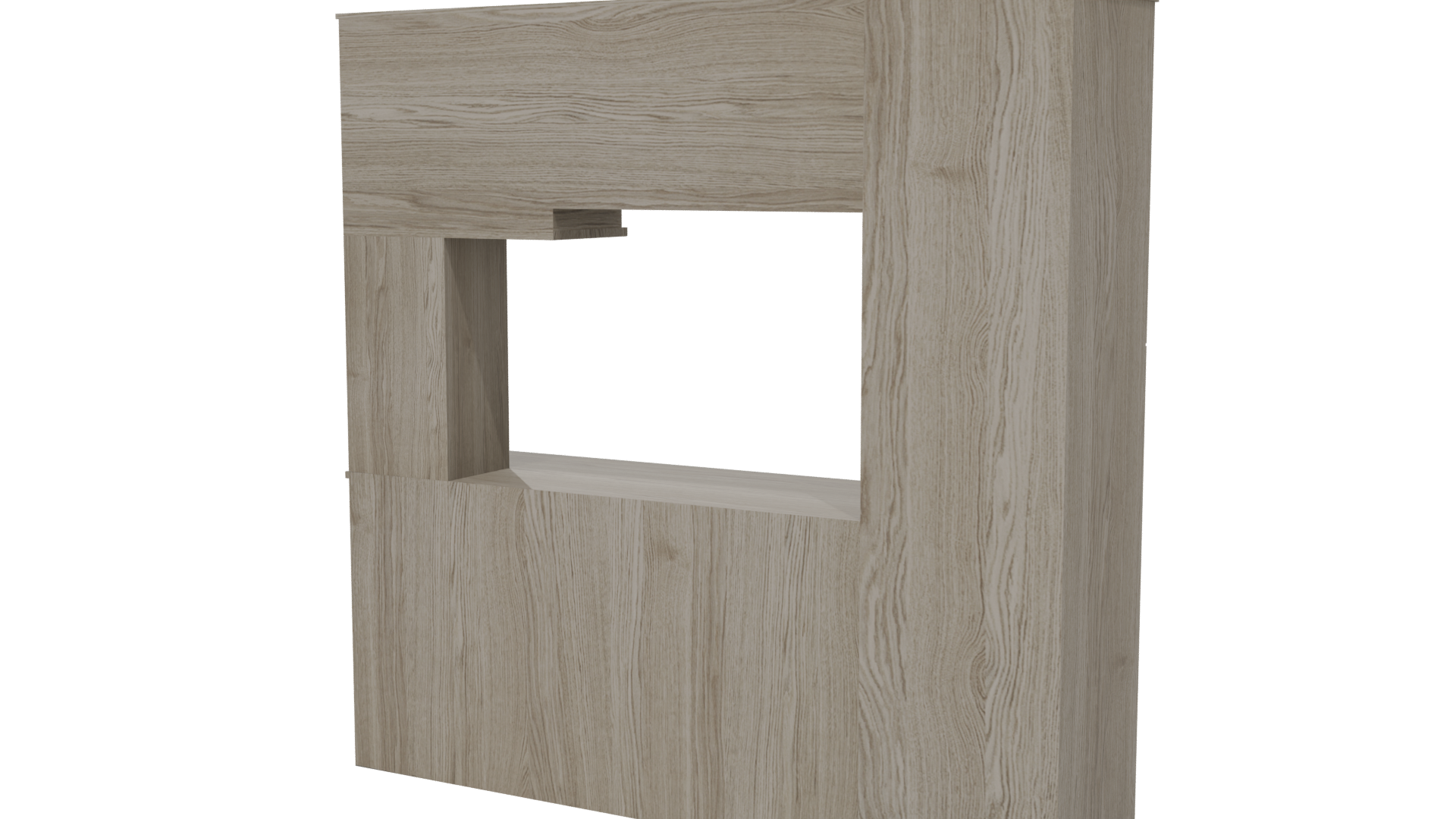 Stylish Wooden Cabinet Model - Professional 3D Model Render 6