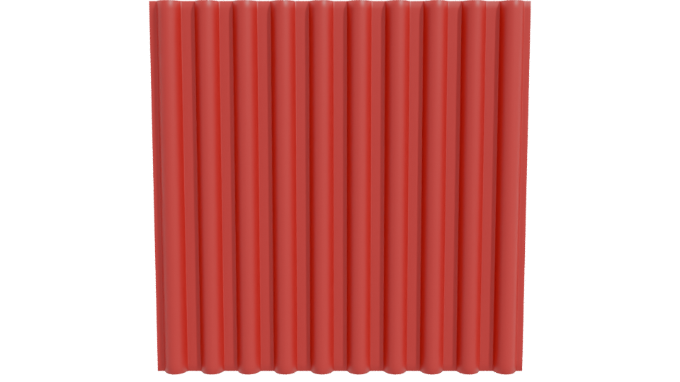 Textured Red Panel 3D Model - Professional 3D Model Render 11