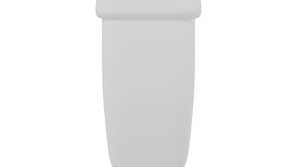 Stylish Minimalist Toilet Model - Professional 3D Model Render 2