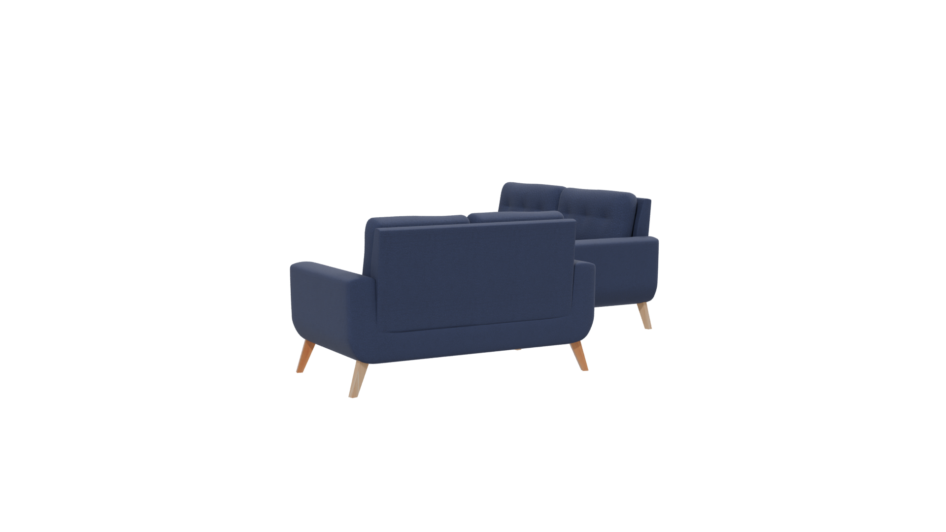 Stylish Modern Fabric Sofa Set 3D Model - Professional 3D Model Render 13