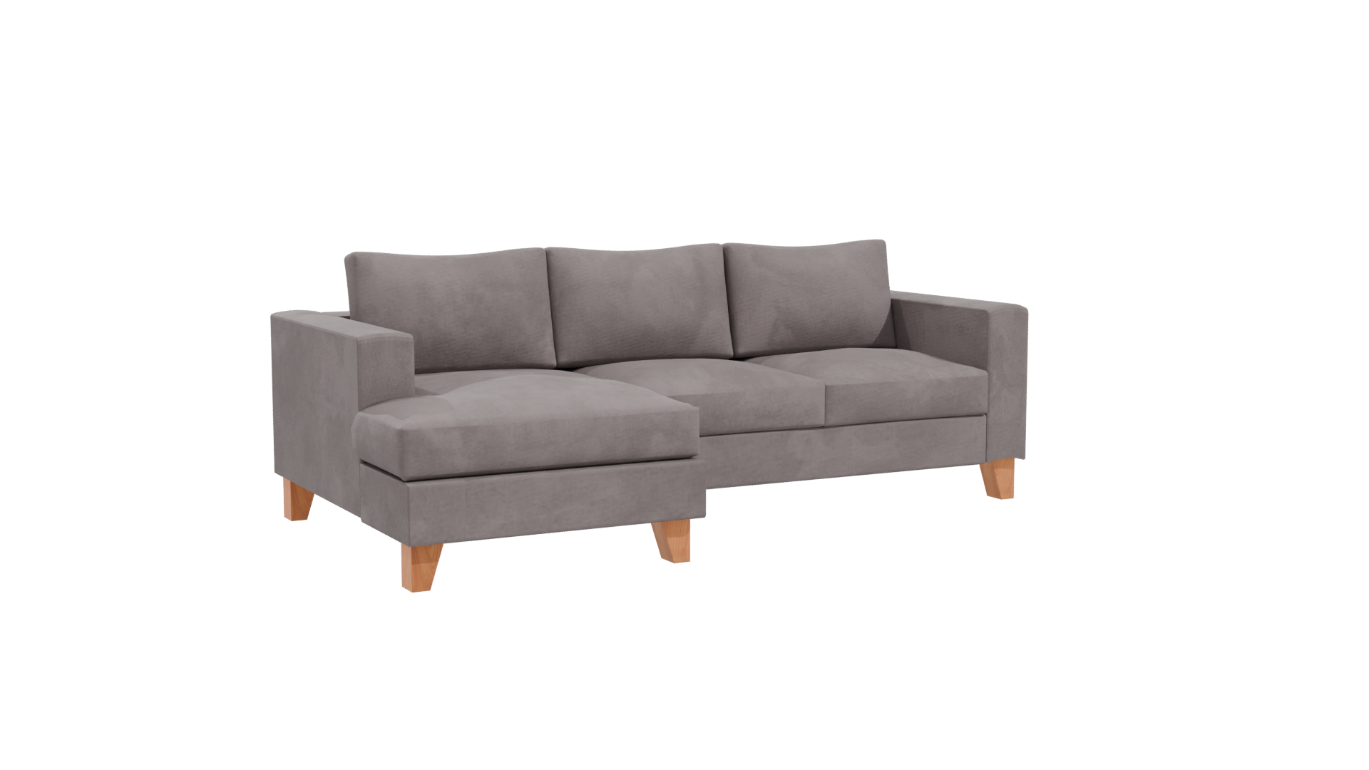 Contemporary Fabric Sectional Sofa 3D Model - Professional 3D Model Render 10