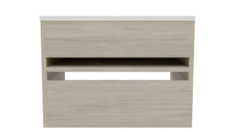 Modern Wooden Bathroom Vanity 3D - Professional 3D Model Render 5