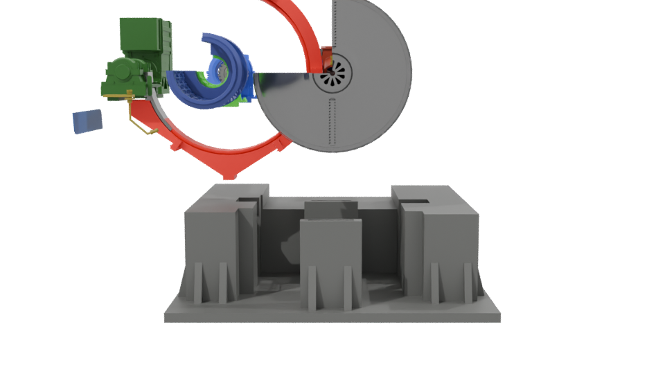 Industrial Machine Model 3D - Professional 3D Model Render 2