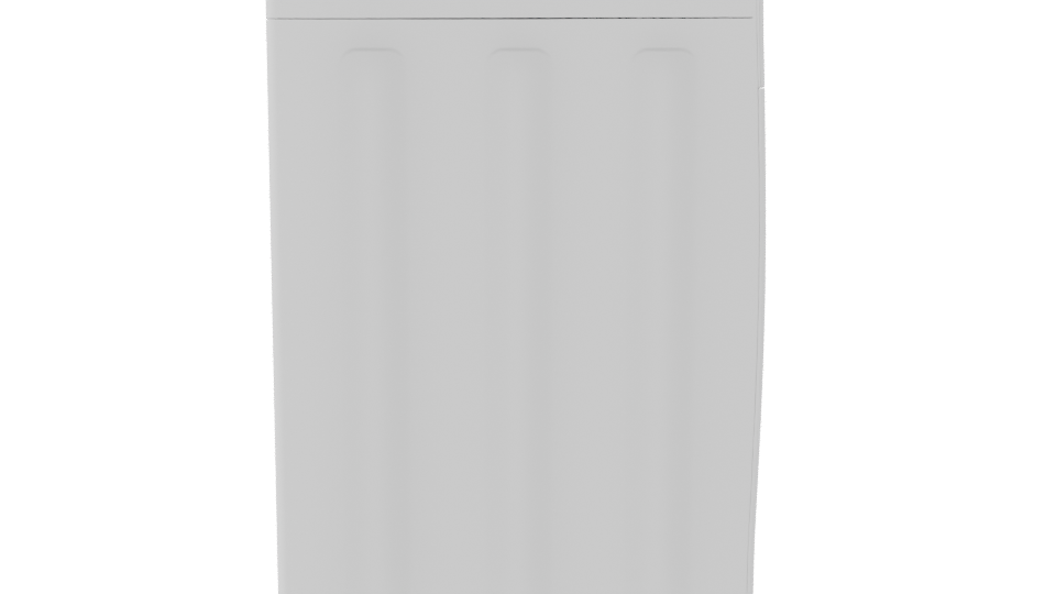 Sleek Front-Loading Washing Machine 3D Model - Professional 3D Model Render 8
