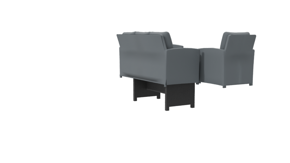 Stylish Outdoor Furniture Set 3D - Professional 3D Model Render 7
