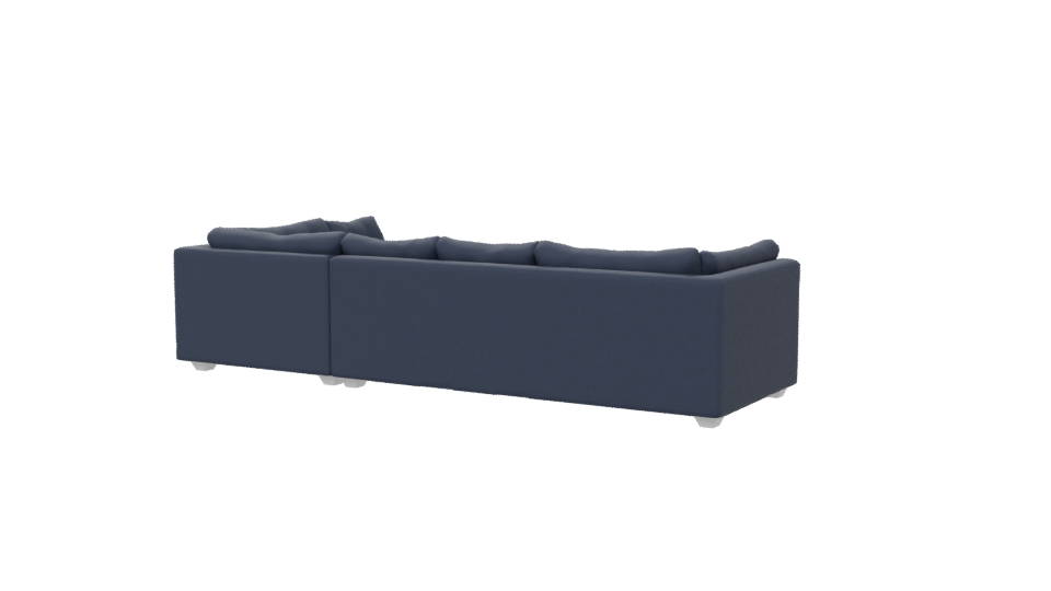 Stylish L-Shaped Sofa Model - Professional 3D Model Render 6