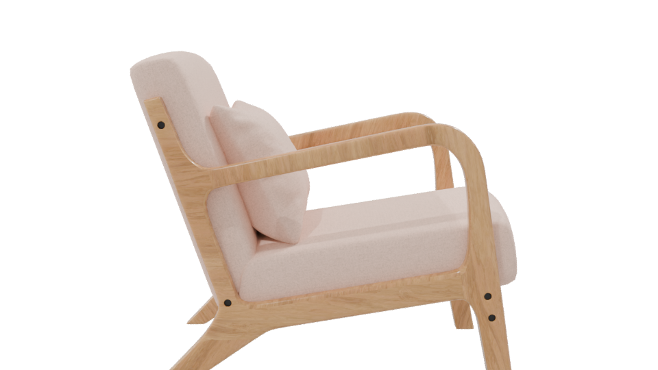 Stylish Modern Accent Chair 3D - Professional 3D Model Render 8