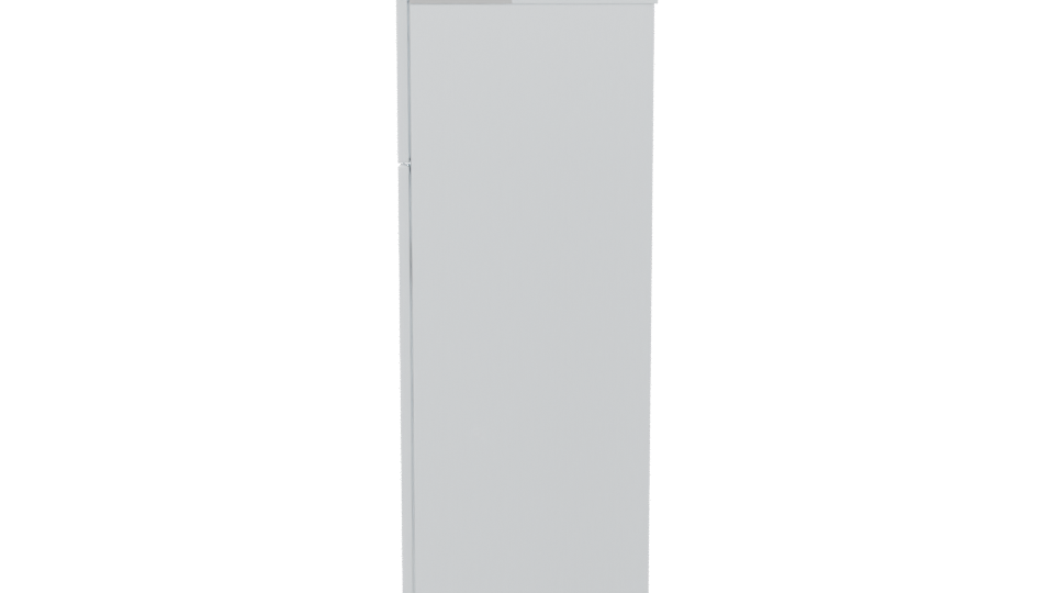 Sleek White Refrigerator 3D - Professional 3D Model Render 2